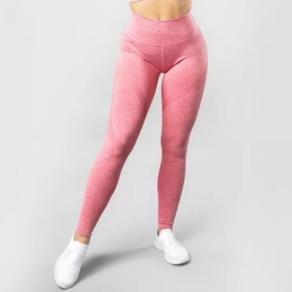 Alphalete Aero Leggings Womens S Pink Rose Sporty Athletic Outdoor Workout